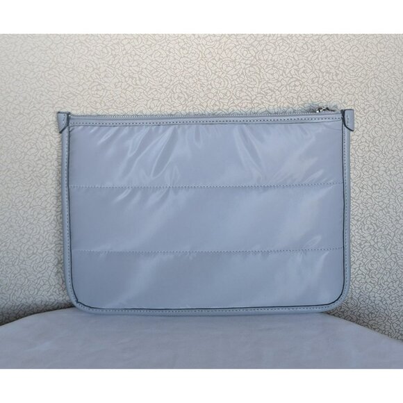 Kate Spade Ella Wristlet Pouch Large Nylon Clutch Bag Brushed Steel K9598 - Picture 2 of 12